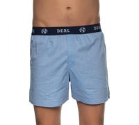 D.E.A.L International Boxershorts Blau Chambray Logobund