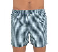 D.E.A.L International Boxershorts Blau, Grün & Weiß kariert