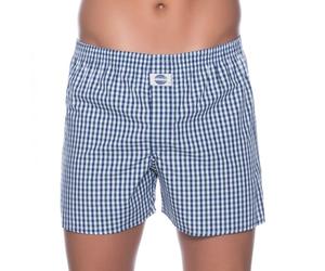 D.E.A.L International Boxershorts Blau, Grün & Weiß kariert