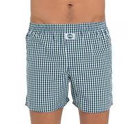 D.E.A.L International Boxershorts Blau, Grün & Weiß kariert