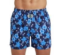 D.E.A.L International Boxershorts Dunkelblau mit Blumen-Print