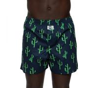 D.E.A.L International Boxershorts Dunkelblau mit Kaktus All-Over Print