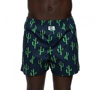 D.E.A.L International Boxershorts Dunkelblau mit Kaktus All-Over Print