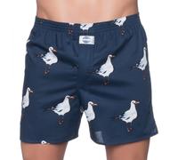D.E.A.L International Boxershorts Dunkelblau mit Möwen