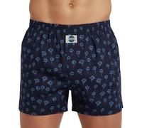 D.E.A.L International Boxershorts Dunkelblau mit Palmen-Print