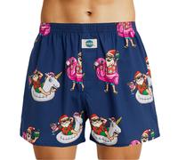 D.E.A.L International Boxershorts Dunkelblau mit Santa Claus Print