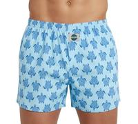 D.E.A.L International Boxershorts Hellblau mit Schildkröten-Print