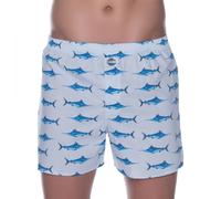 D.E.A.L International Boxershorts Hellblau mit Schwertfisch Motiv