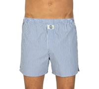 D.E.A.L International Boxershorts Weiß & Blau gestreift