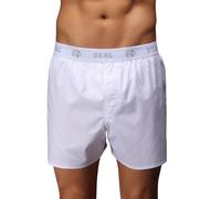 D.E.A.L International Boxershorts Weiss mit Logo Bund