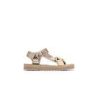 D. Franklin Beige Damen Riemchensandalen - Bequeme flache sportliche Sandalen für den Sommer - Größe (37)