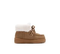 D.Franklin Damen Outdoor-Stiefeletten aus Leder mit Innenfutter aus Nordic-Fell in Hellbraun. - Damenstiefel - Freizeitmode - Größe (39) - Modell nordic