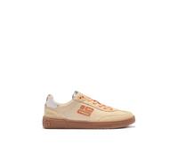 D. Franklin Damen-Sneaker Rebel Modell Rebel Suede Gelb mit Metallic-Details - Damen-Elegantschuhe - Legere Mode - Größe (38)