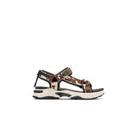 D. Franklin Damen Sport-Sandalen mit Kuhmuster - Bequeme flache sportliche Sandalen für den Sommer - Größe (40) - Modell 347