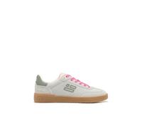 D.Franklin Damen Sportschuhe aus Leder mit technischem Futter Rebel Basic Flag Hellgrün - Damen Halbschuhe - Freizeitmode - Größe (39) - Modell Flag