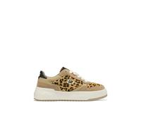 D.Franklin Damen Sportschuhe Court Flag Leopard - Damen Halbschuhe - Freizeitmode - Größe (40) - Modell Court