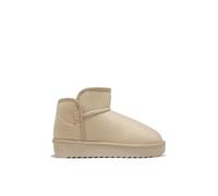 D.Franklin Damen Stiefeletten im australischen Stil, niedriger Schnitt, beige. - Damenstiefel - Freizeitmode - Größe (39) - Modell nordic low basic