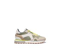 D. Franklin Herren-Sneaker Vibla Khaki/Limette - Herrenschuhe zum Anziehen - Legere Mode - Größe (43)