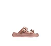 D. Franklin Offene Damen-Sandalen mit verstellbarer Schnalle, leuchtendes Pink Vibe - Bequeme flache sportliche Sandalen für den Sommer - Größe (39) - Modell Buckle