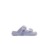 D. Franklin Offene Damensandalen mit verstellbarer Schnalle Vibe Lila - Bequeme flache sportliche Sandalen für den Sommer - Größe (40) - Modell Buckle