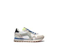 D. Franklin Sportschuhe Vibla Weiß/Blau - Herrenschuhe zum Anziehen - Legere Mode - Größe (43)