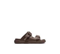 D. Franklin Unisex offene Sandalen mit verstellbarer Schnalle, Farbe Vibe Braun - Bequeme flache sportliche Sandalen für den Sommer - Größe (42) - Modell Buckle