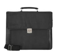 d&n Basic Aktentasche 41 cm Laptopfach schwarz
