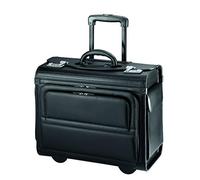 D&N Business Line Pilotenkoffer, 46 cm, 39L, schwarz | Handgepäck, Laptop Koffer Trolley, 4 kg,
