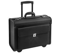d&n Business & Travel 2 Rollen Pilotentrolley 38 cm Laptopfach schwarz (2893-01) schwarz