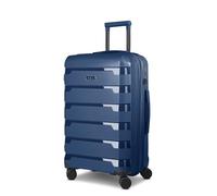 d&n South Dakota 4 Rollen Trolley M 66 cm mit Dehnfalte blau