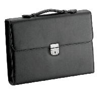 D&N - D&N Konferenz- Dokumentenmappe mit Griff schwarz Schwarz