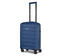 d&n South Dakota 4 Rollen Kabinentrolley S 56 cm mit Dehnfalte blau