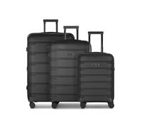 D & N Koffer-Set 3-teilig für Damen und Herren | Reise-Trolleys 48 x 30 x 76 cm aus hochwertigem, stoßfestem ABS Material | Erweiterbar & TSA Schloss| South Dakota Serie