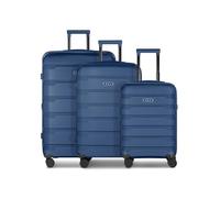 D & N Koffer-Set 3-teilig für Damen und Herren | Reise-Trolleys 48 x 30 x 76 cm aus hochwertigem, stoßfestem ABS Material | Erweiterbar & TSA Schloss| South Dakota Serie