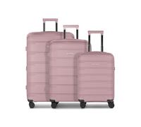 D & N Koffer-Set 3-teilig für Damen und Herren | Reise-Trolleys 48 x 30 x 76 cm aus hochwertigem, stoßfestem ABS Material | Erweiterbar & TSA Schloss| South Dakota Serie