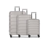 D & N Koffer-Set 3-teilig für Damen und Herren | Reise-Trolleys 48 x 30 x 76 cm aus hochwertigem, stoßfestem ABS Material | Erweiterbar & TSA Schloss| South Dakota Serie