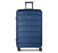 d&n South Dakota 4 Rollen Trolley L 76 cm mit Dehnfalte blau