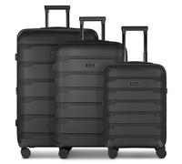 d&n South Dakota 4 Rollen Kofferset 3-teilig mit Dehnfalte schwarz