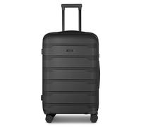 d&n South Dakota 4 Rollen Trolley M 66 cm mit Dehnfalte schwarz