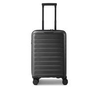 d & n Toronto 4 Rollen Kabinentrolley S 54 cm mit Dehnfalte black Herren