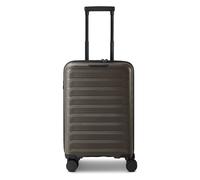 d & n Toronto 4 Rollen Kabinentrolley S 54 cm mit Dehnfalte mocha brown Herren