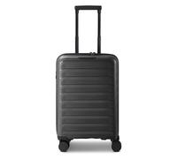 d & n Toronto 4 Rollen Kabinentrolley S 54 cm mit Dehnfalte black Herren