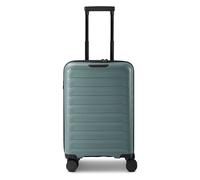 d & n Toronto 4 Rollen Kabinentrolley S 54 cm mit Dehnfalte teal blue Herren
