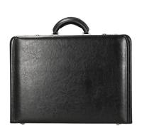 Aktenkoffer Lederfaserstoff schwarz Zahlenschloss DundN 2663