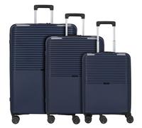 d&n Travel Line 4000 4-Rollen Kofferset 3tlg. blau