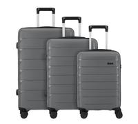d&n Travel Line 4100 4 Rollen Kofferset 3-teilig grau