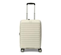 d & n Travel Line 4700 4 Rollen Kabinentrolley 55 cm mit Dehnfalte cream white Herren
