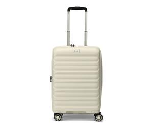 d & n Travel Line 4700 4 Rollen Kabinentrolley 55 cm mit Dehnfalte cream white Herren