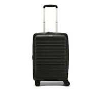 d&n Travel Line 4700 4 Rollen Kabinentrolley 55 cm mit Dehnfalte schwarz