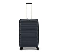 d&n Travel Line 4700 4 Rollen Trolley 68 cm mit Dehnfalte blau